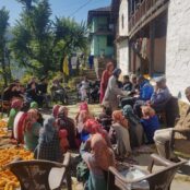 a group of people discuss as a community